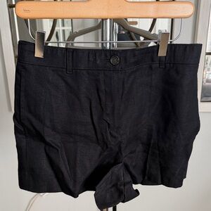 J. Crew Black High-Waist Tailored Shorts